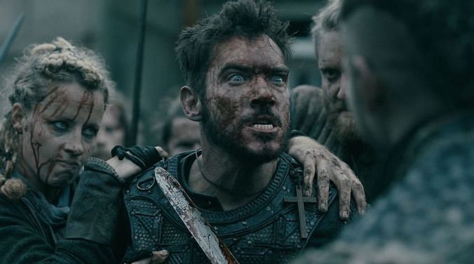 Jonathan Rhys Meyers' Bishop Heahmund is brought before Ivar to choose whether or not to fight for the Vikings in 'The Message', the sixth episode of the fifth season of History's Vikings.