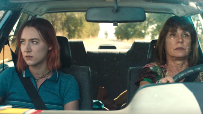 Saoirse Ronan and Laurie Metcalf star as daughter and mother in Lady Bird, a nostalgic teen drama set in Sacramento in Lady Bird, written and directed by Greta Gerwig.