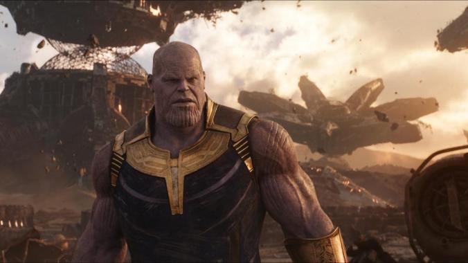 Josh Brolin as the Mad Titan, Thanos, in the Disney/Marvel's Avengers: Infinity War.